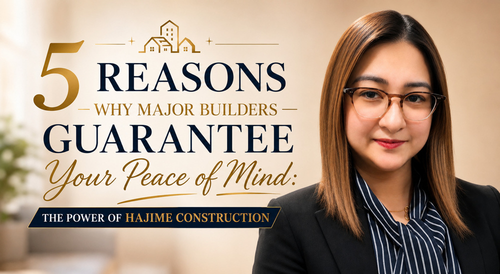 (August 01, 2026) 5 Reasons Why Major Builders Guarantee Your Peace of Mind: The Power of Hajime Construction の画像
