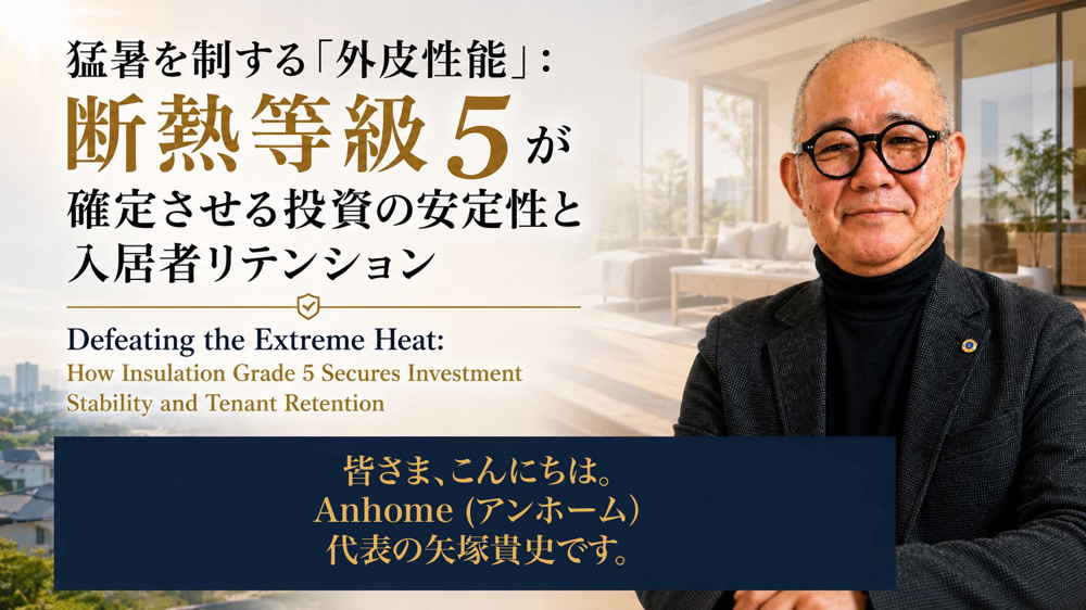 （2026年8月6日）⑪ 猛暑を制する「外皮性能」：断熱等級5が確定させる投資の安定性と入居者リテンションの画像