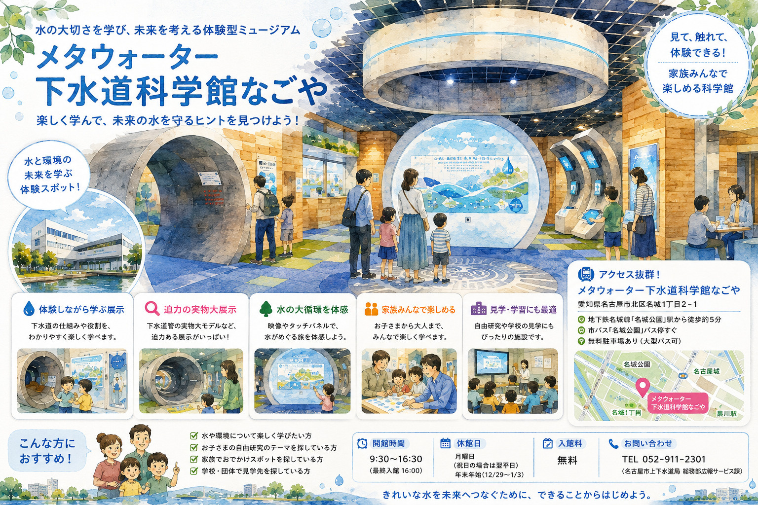 名古屋のランドマーク紹介「メタウォーター下水道科学館なごや」の画像