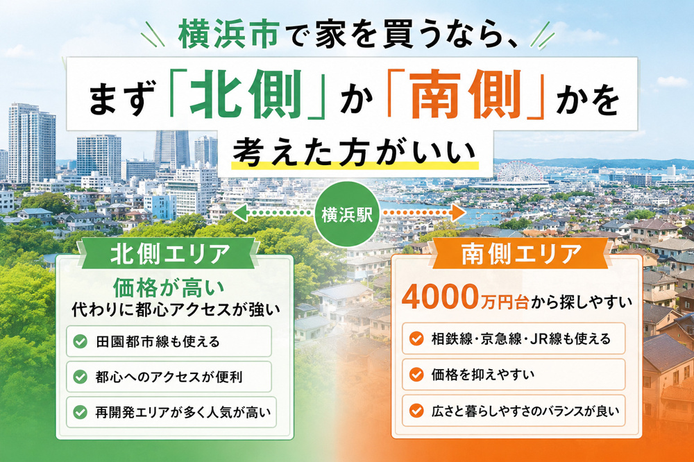 横浜市で家探しするなら、まず「北側」か「南側」かを考えたいの画像