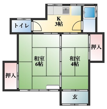 石川長屋間取り