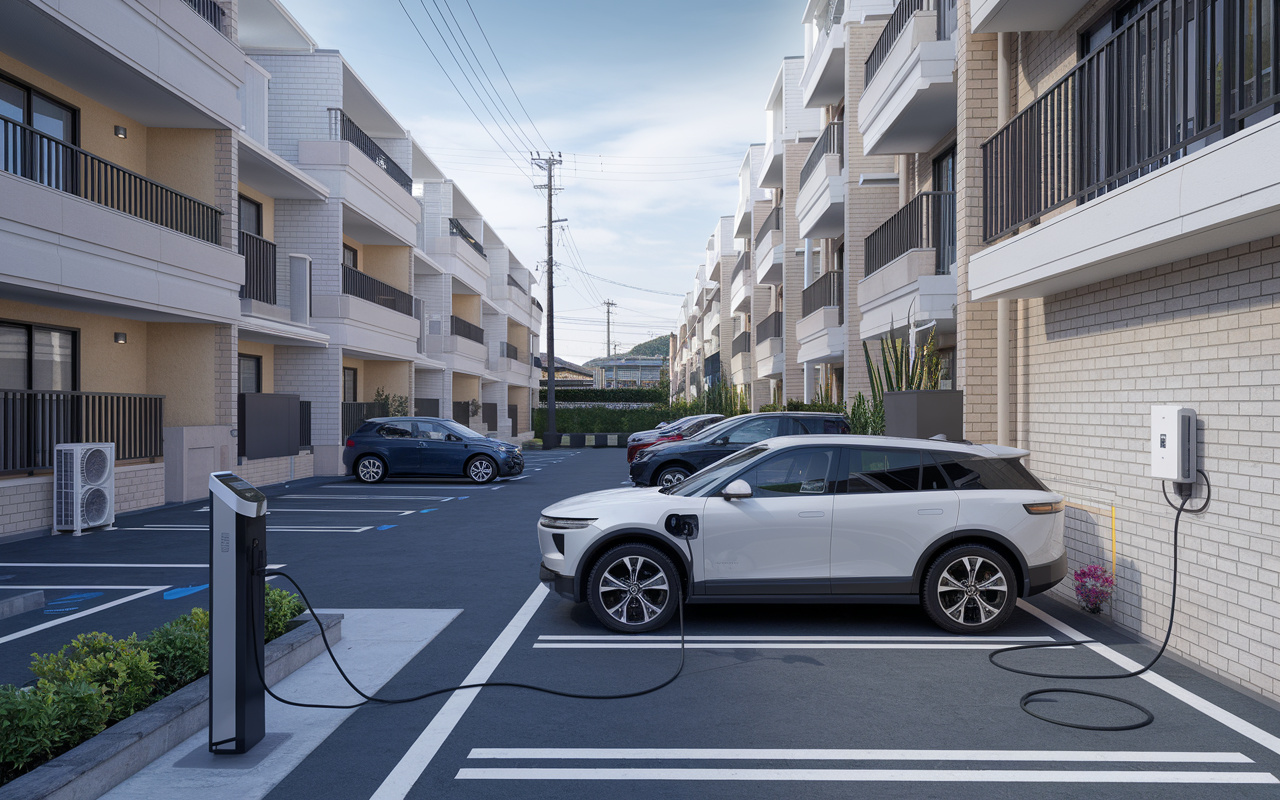 EV車とPHEV車の選び方は？賃貸住宅や月極駐車場のEV充電器設置率を海外と比較しエネチェンジEV充電サービスも解説の画像