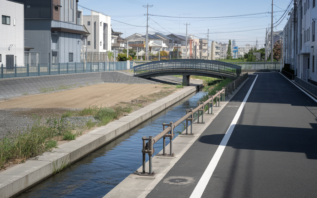 接道義務を川や水路が挟む土地は要注意？富士宮市で再建築不可を避けるポイントの画像