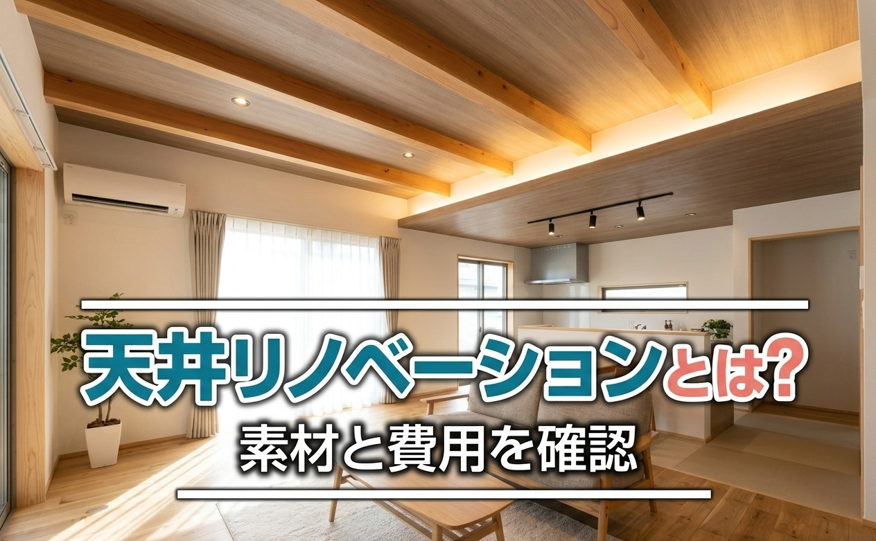天井リノベーションとは？素材と費用を確認																			の画像
