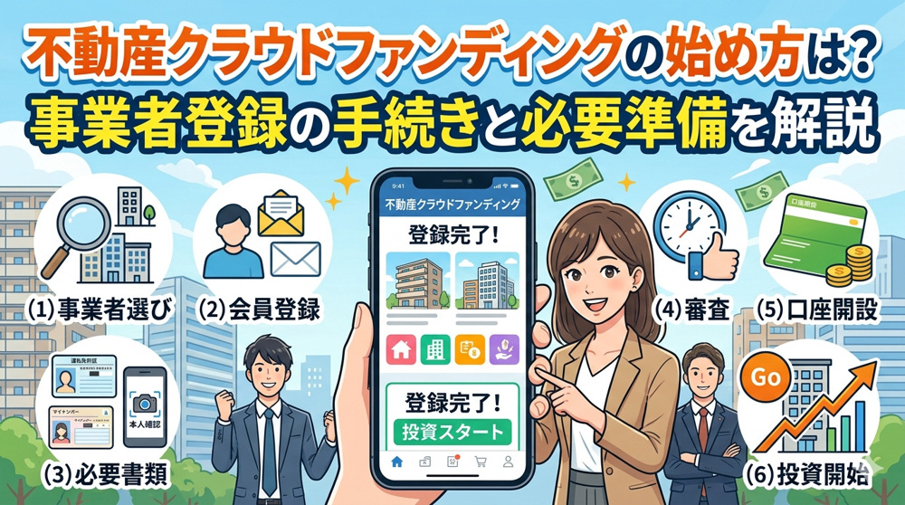 不動産クラウドファンディングの始め方は？事業者登録の手続きと必要準備を解説の画像