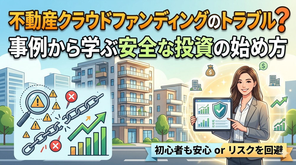 不動産クラウドファンディングのトラブル？事例から学ぶ安全な投資の始め方の画像