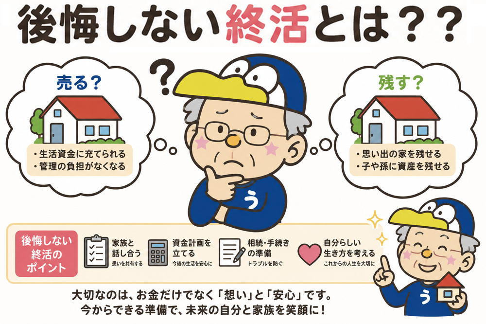 終活で持ち家は売るか残すか？判断基準と家族で決める進め方の画像