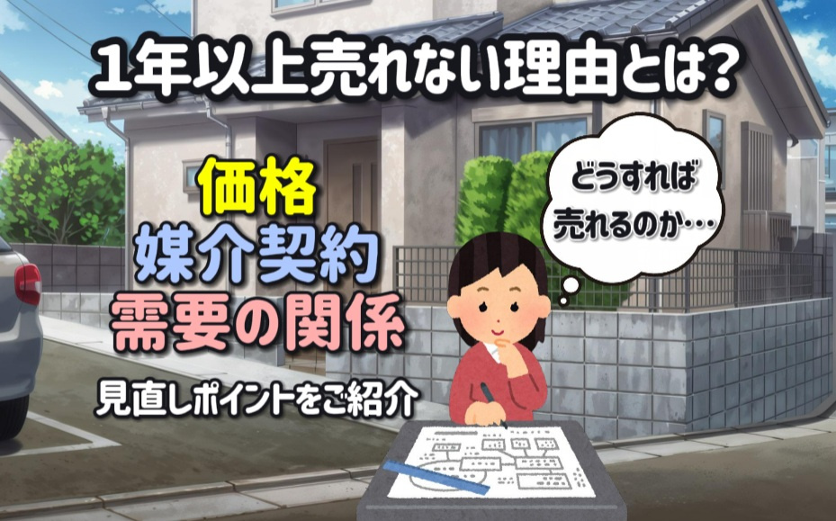 １年以上売れない理由とは？価格や媒介契約と需要を見直しどうすれば売れるか解説の画像