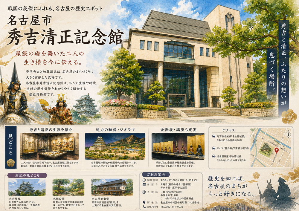 名古屋のランドマーク紹介「名古屋市秀吉清正記念館」の画像
