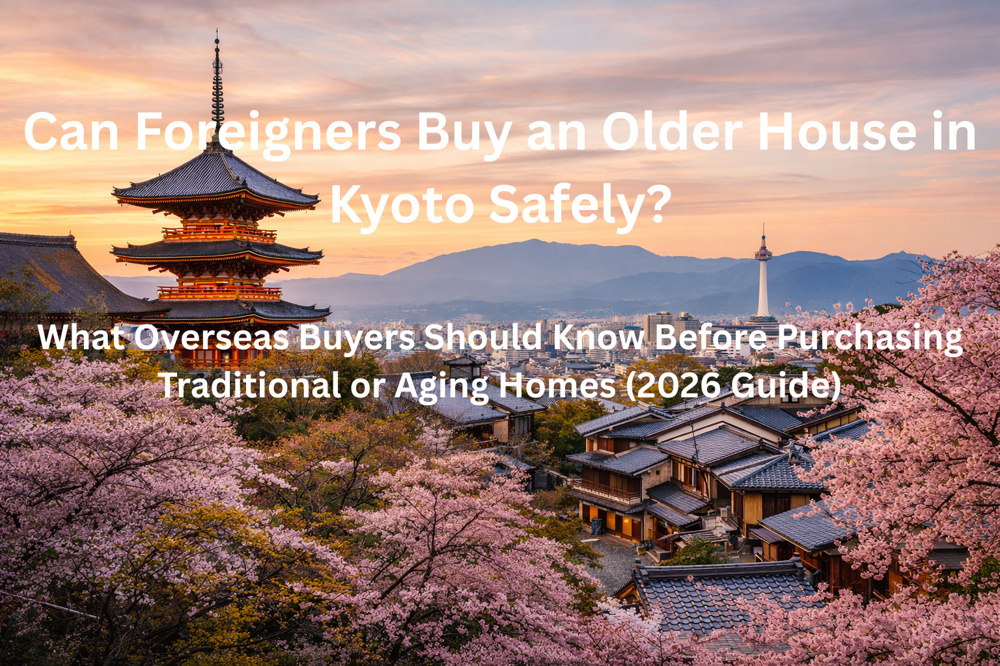 Can Foreigners Buy an Older House in Kyoto Safely? What Overseas Buyers Should Know Before Purchasing Traditional or Aging Homes (2026 Guide)の画像