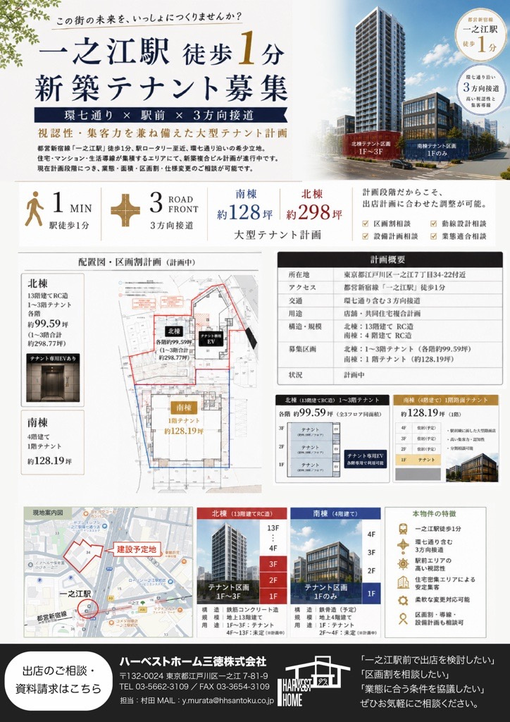 一之江駅徒歩１分　テナントの画像