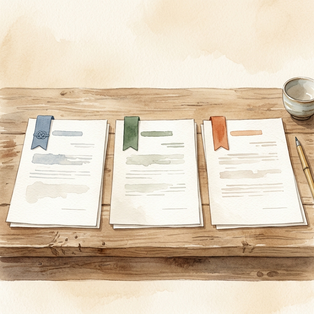 3つの媒介契約の違いを示すイラスト