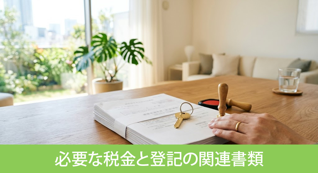 決済・引渡し日に必要な税金と登記の関連書類