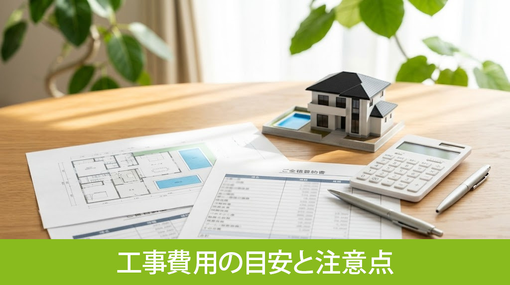 プールの設置にかかる工事費用の目安と注意点