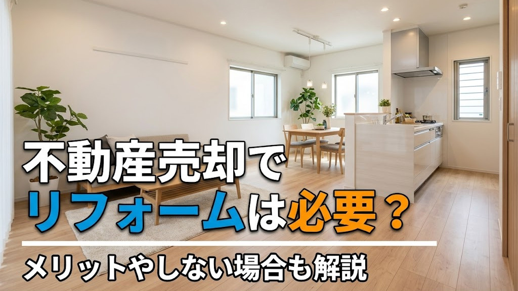 不動産売却でリフォームは必要？メリットやしない場合も解説の画像