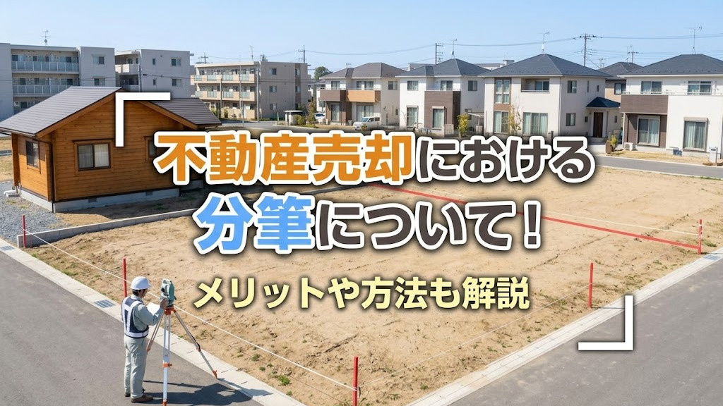 不動産売却における分筆について！メリットや方法も解説の画像