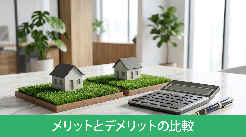 分筆を売却するメリットとデメリットの比較