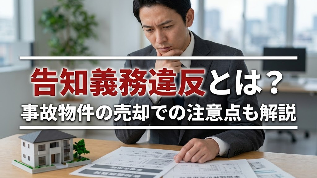 告知義務違反とは？事故物件の売却での注意点も解説の画像