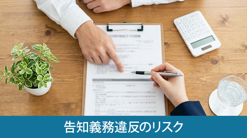 告知義務違反のリスク