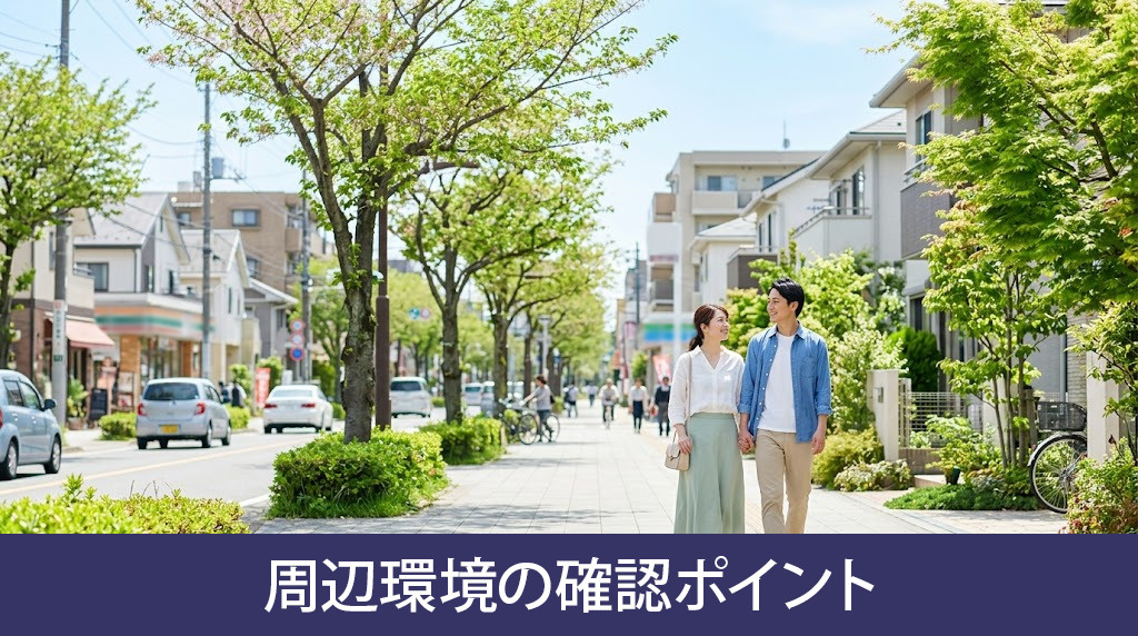 快適に暮らすための周辺環境の確認ポイント
