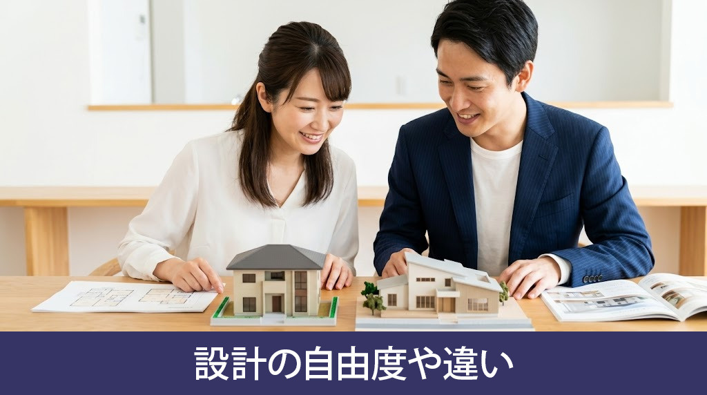 建売住宅と注文住宅における設計の自由度や違い