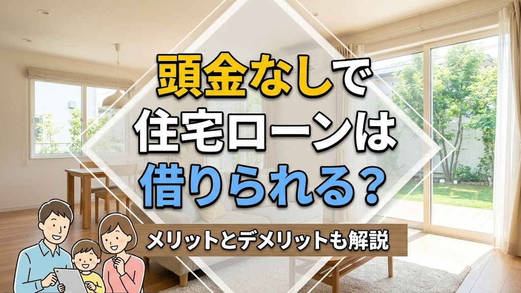 【5月4週目 編集中】頭金なしで住宅ローンは借りられる？メリットとデメリットも解説