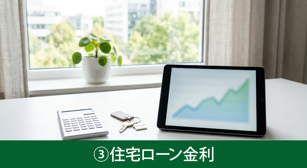 空き家売却のタイミング③住宅ローン金利