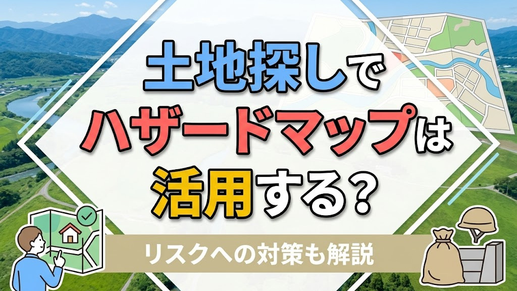 【5月4週目 編集中】土地探しでハザードマップは活用する？リスクへの対策も解説