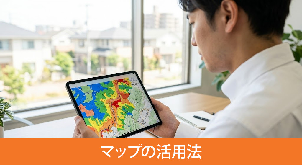 安全な土地探しに向けたマップの活用法