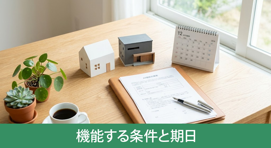 買い替え特約が機能する条件と期日