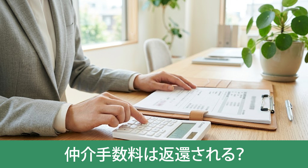 白紙解約時の仲介手数料は返還される？