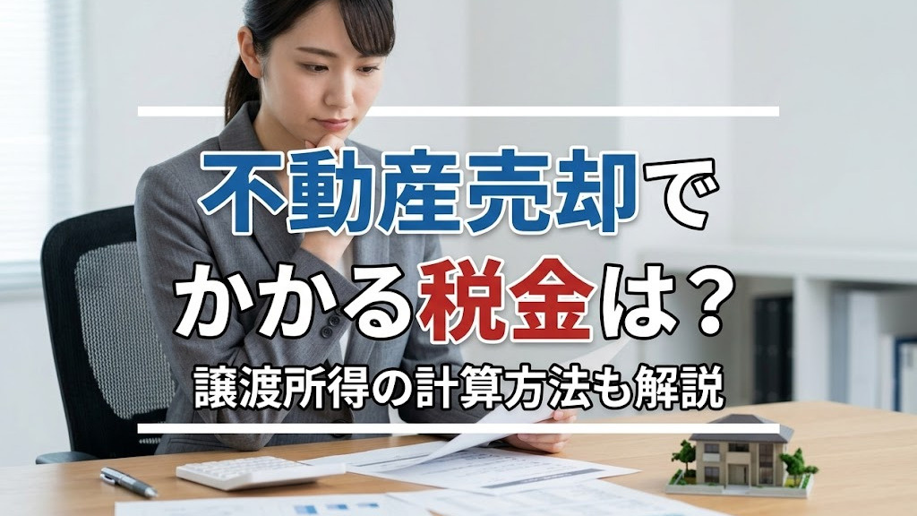 不動産売却でかかる税金は？譲渡所得の計算方法も解説の画像