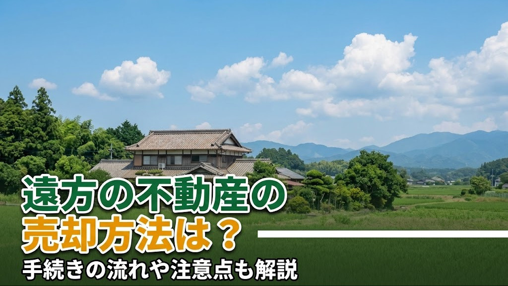 遠方の不動産の売却方法は？手続きの流れや注意点も解説の画像