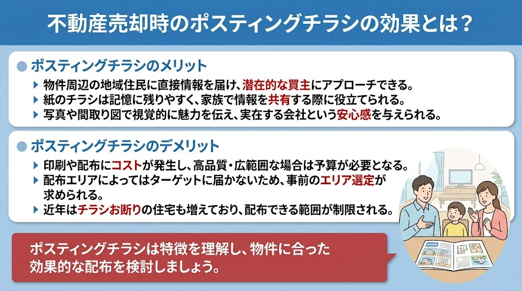 不動産売却時のポスティングチラシの効果とは？