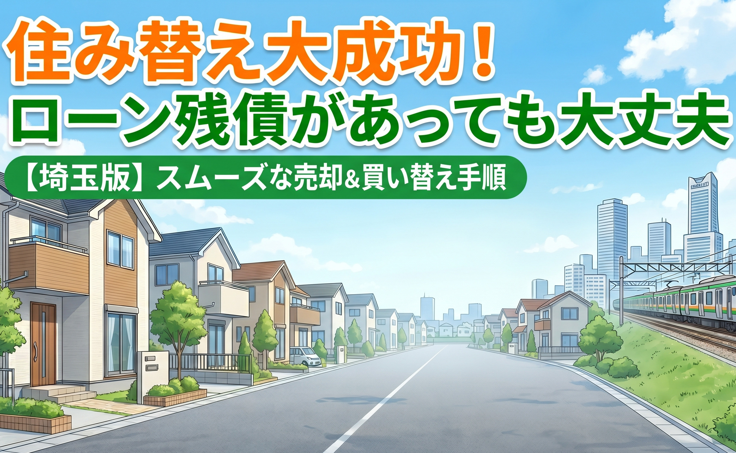 【住宅ローンが残っていても大丈夫？】埼玉で家をスムーズに売却・住み替えるための全手順の画像