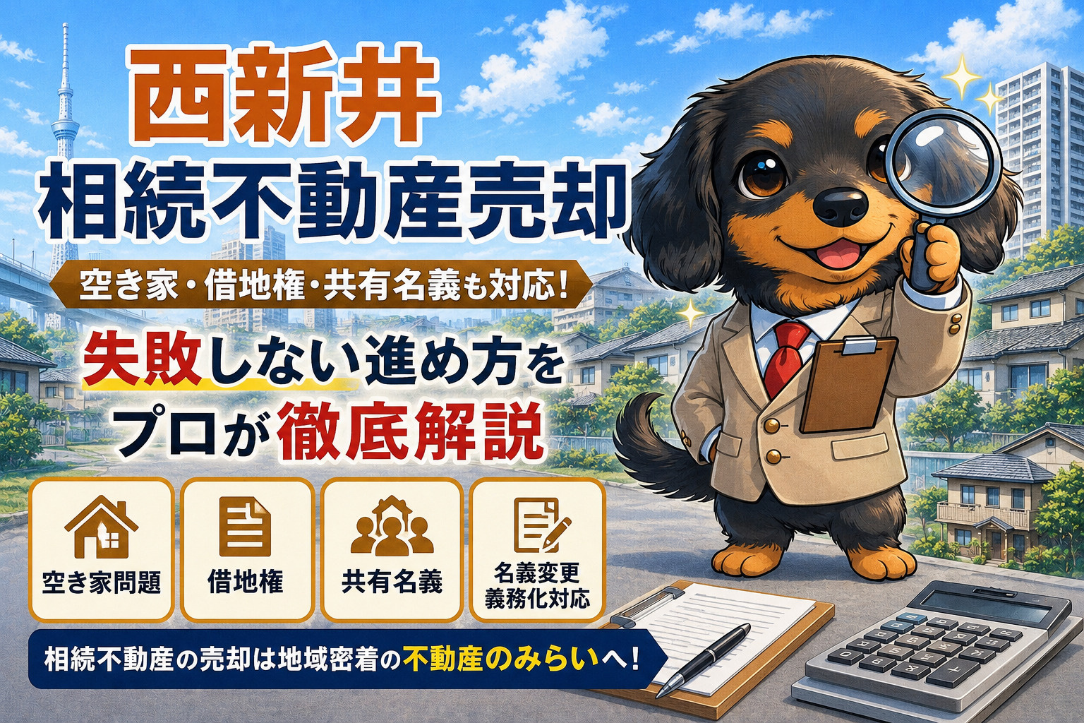【西新井 相続不動産売却】相続した空き家を放置していませんか？｜借地権・共有名義・名義変更義務化も徹底解説｜不動産のみらいの画像