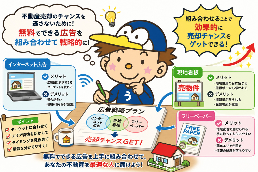 不動産売却で現地看板は必要？フリーペーパーとの組み合わせで近隣の買い手に届く方法の画像