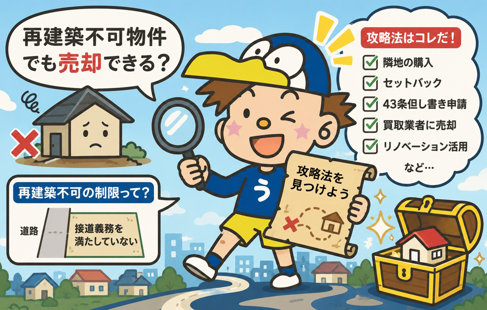 再建築不可でも売却は可能か？相談先の不動産会社選びのポイントの画像