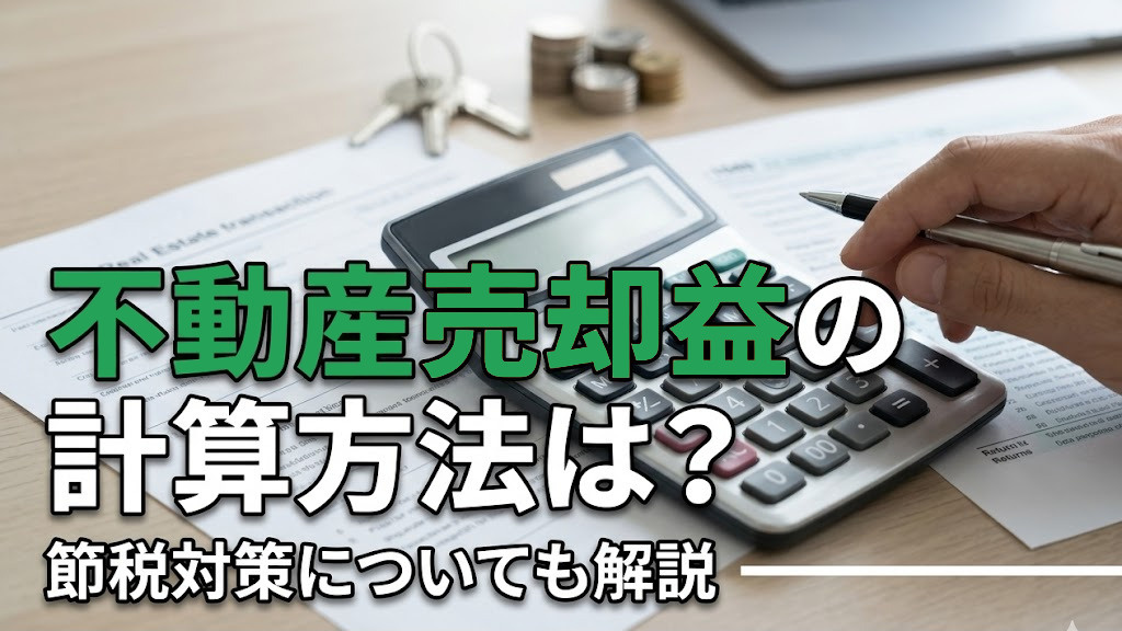 不動産売却益の計算方法は？節税対策についても解説の画像