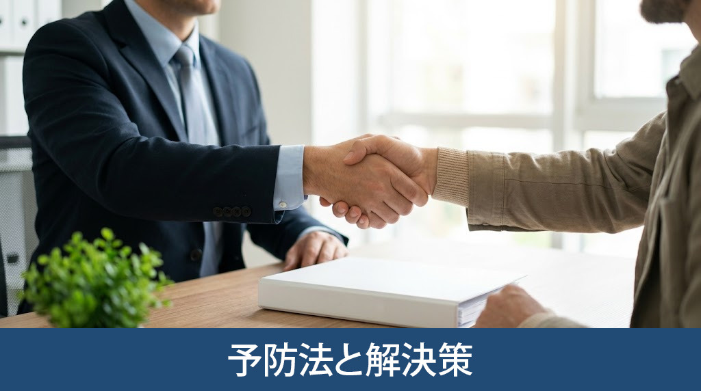 トラブルを防ぐ予防法と解決策