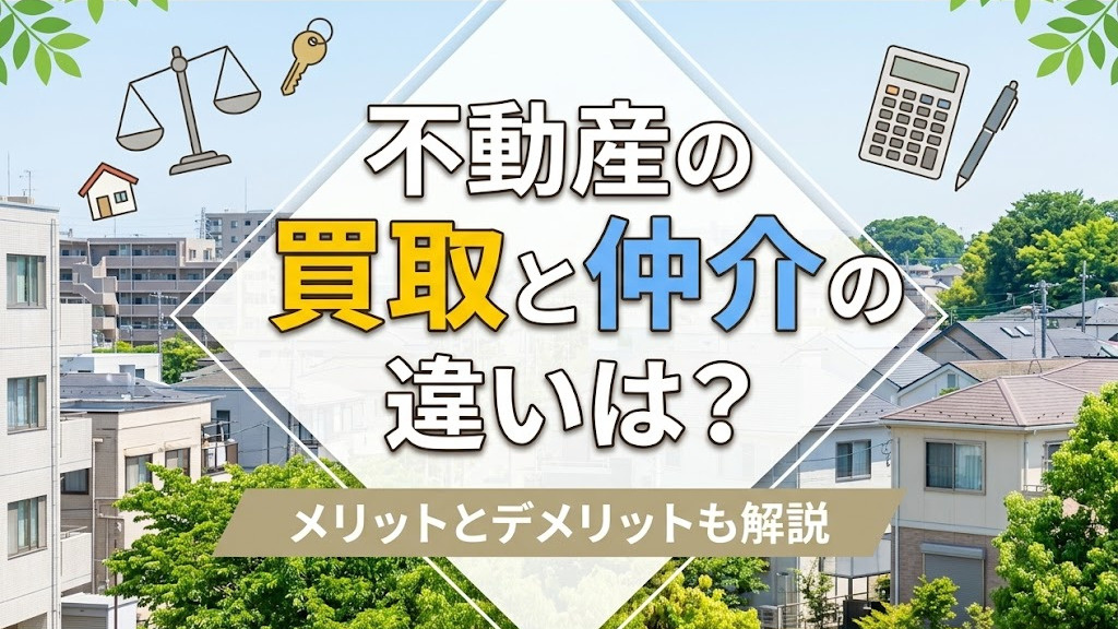 不動産の買取と仲介の違いは？メリットとデメリットも解説の画像