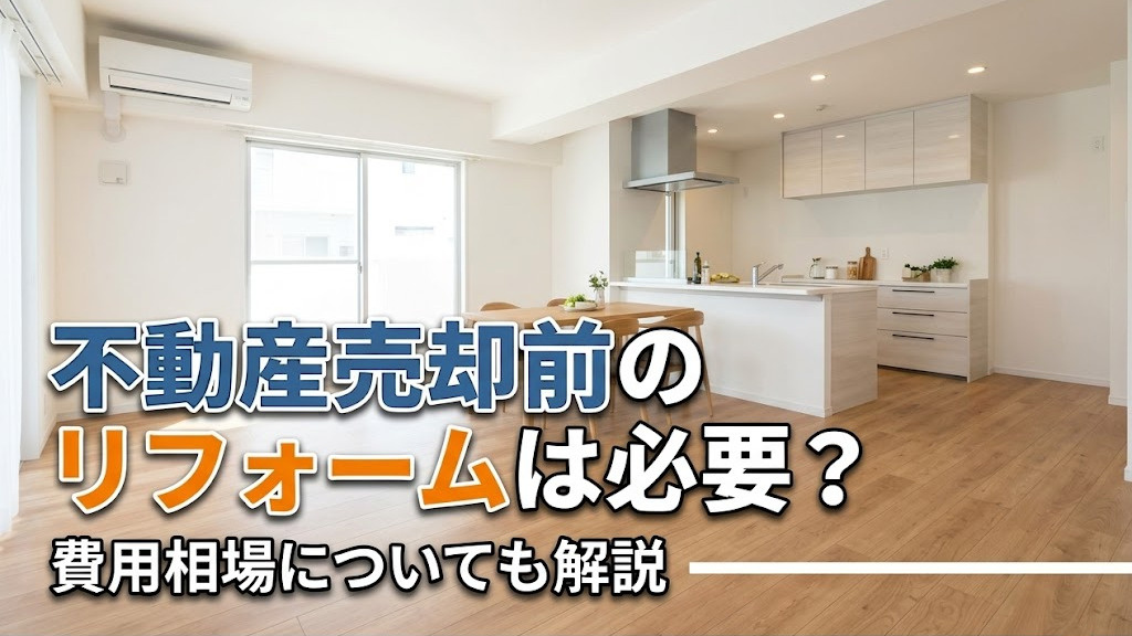 不動産売却前のリフォームは必要？費用相場についても解説の画像