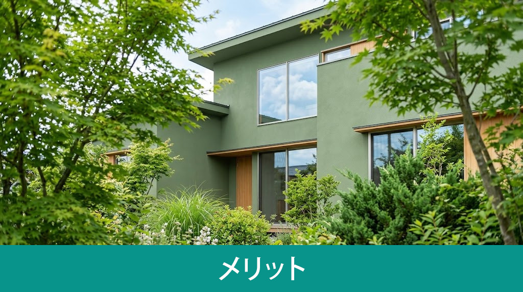 外壁を緑色にする際に知っておきたい主なメリット