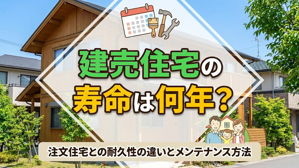 建売住宅の寿命は何年？注文住宅との耐久性の違いとメンテナンス方法の画像