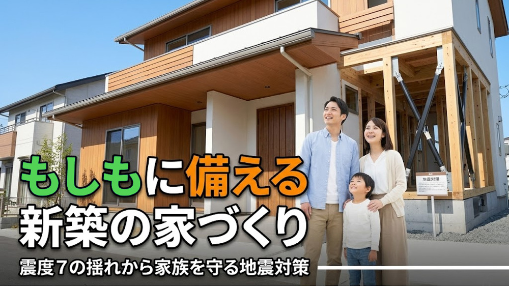 【2026年最新版】もしもに備える新築の家づくり｜震度7の揺れから家族を守る地震対策|福岡県版|建売ナビの画像