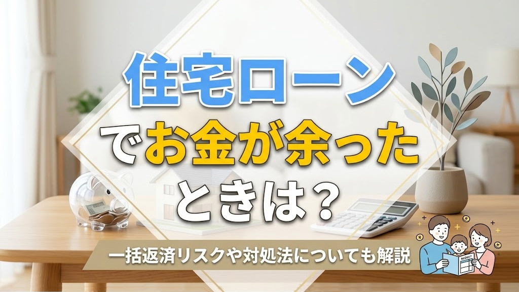 住宅ローンでお金が余ったときは？一括返済リスクや対処法についても解説