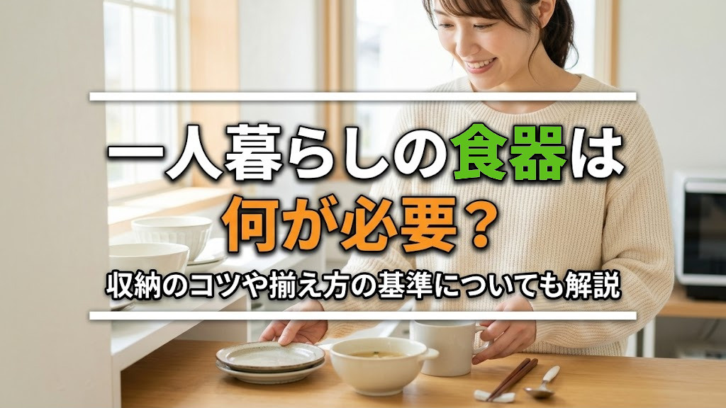 一人暮らしの食器は何が必要？収納のコツや揃え方の基準についても解説の画像