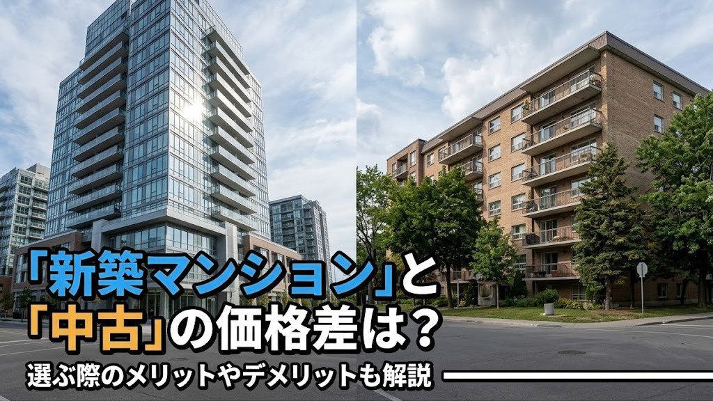 新築マンションと中古の価格差は？選ぶ際のメリットやデメリットも解説の画像