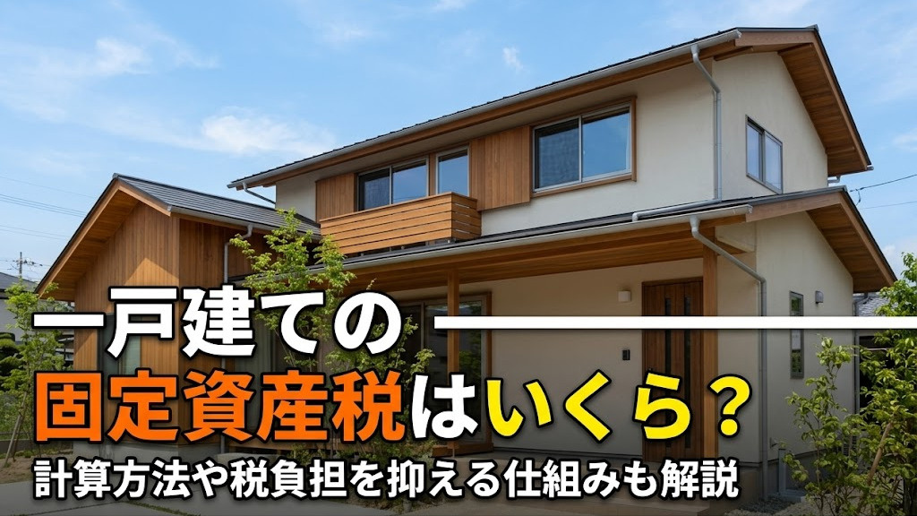 一戸建ての固定資産税はいくら？計算方法や税負担を抑える仕組みも解説の画像