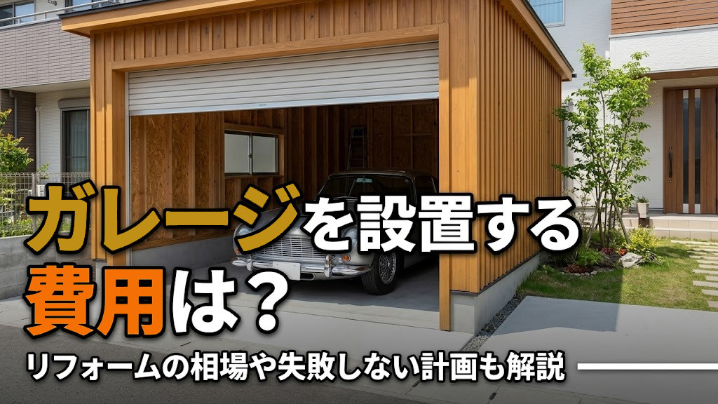 ガレージを設置する費用は？リフォームの相場や失敗しない計画も解説